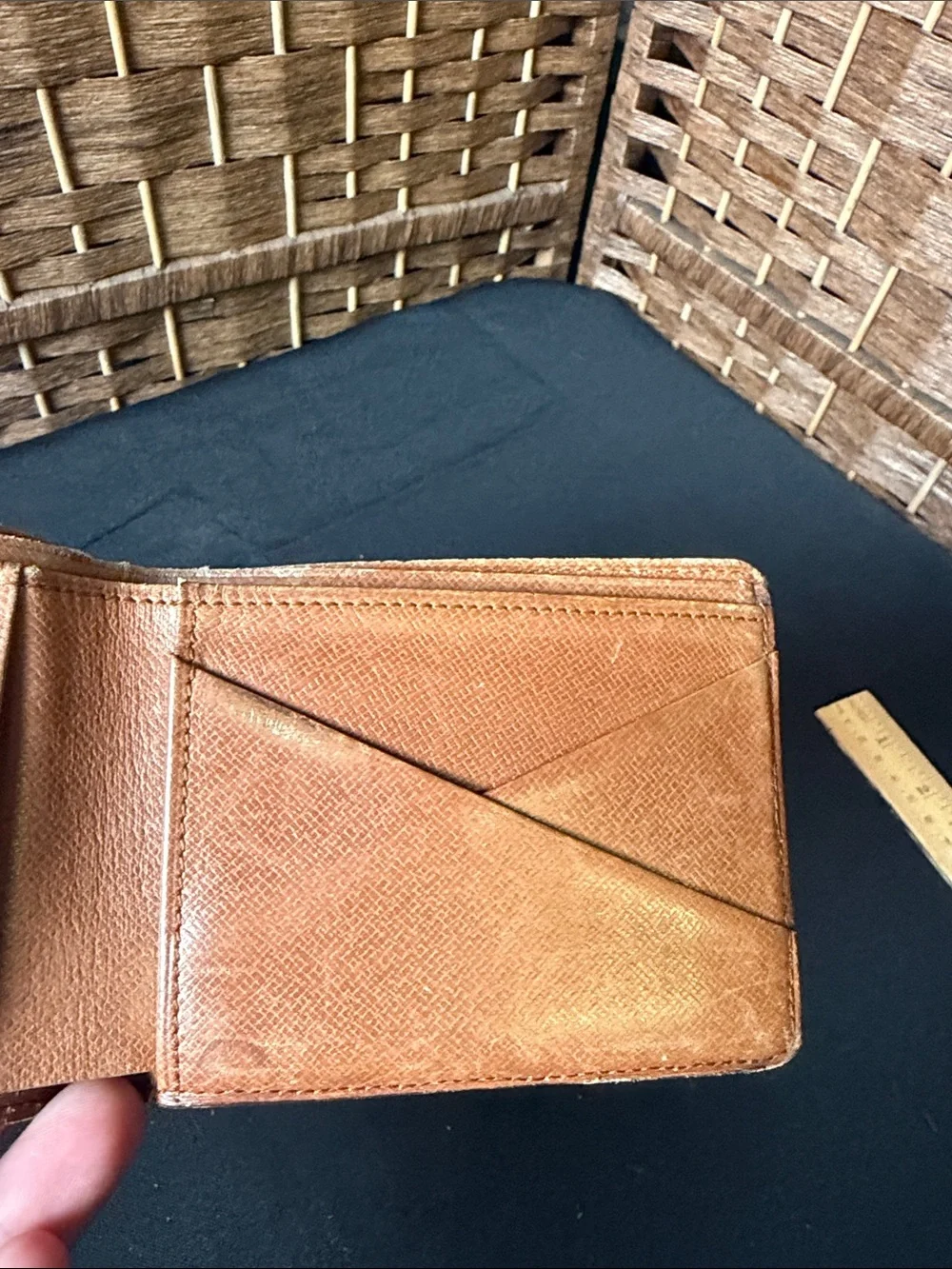 Louis Vuitton Brown & Gold Monogram Bifold Wallet